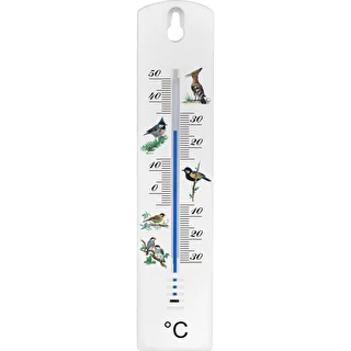 Universal termometer med grafik - fugle (-30°C til +50°C) 20cm