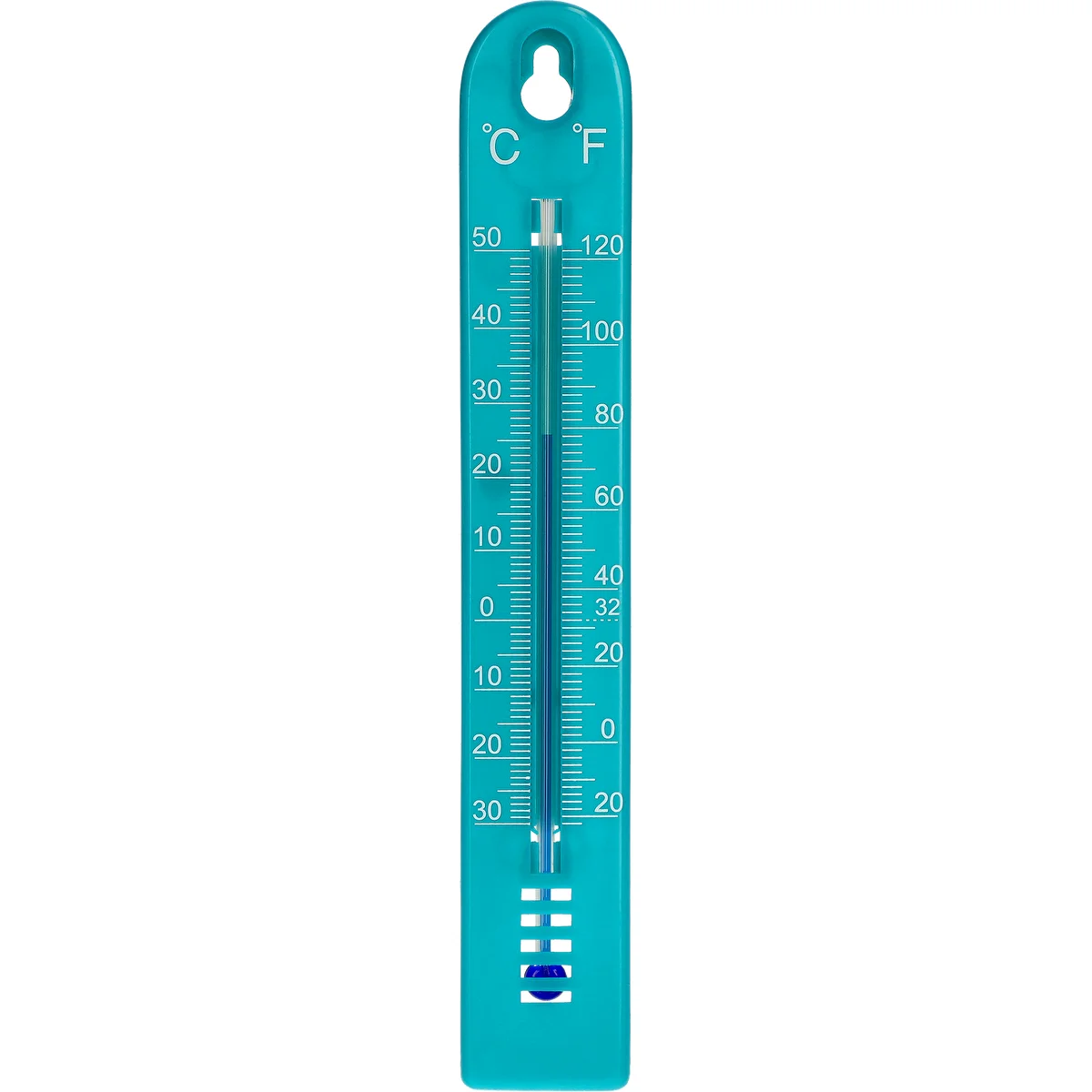 Universel termometer (-30 til +50°C), 17 cm, blå
