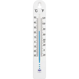 Universel termometer (-30 til +50°C), 17 cm, hvid