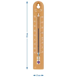 Universelt termometer (-30 til +50°C), 17 cm, lysebrun – photo 4