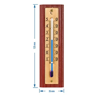 Rumtermometer med gylden skala (-10°C til +50°C) 12cm – photo 4