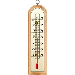 Rumtermometer med gylden skala (-10°C til +50°C) 16cm