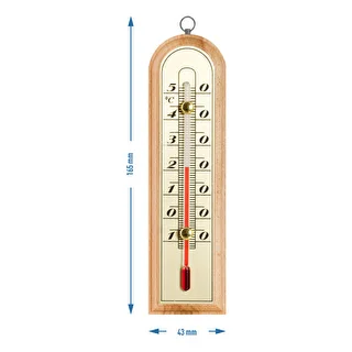Rumtermometer med gylden skala (-10°C til +50°C) 16cm – photo 2