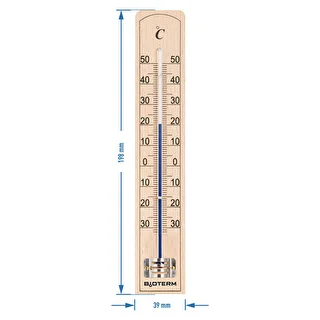 Rumtermometer med forstærket beskyttelse af kapillarrøret (-30 °C til +50 °C) 20 cm – photo 2