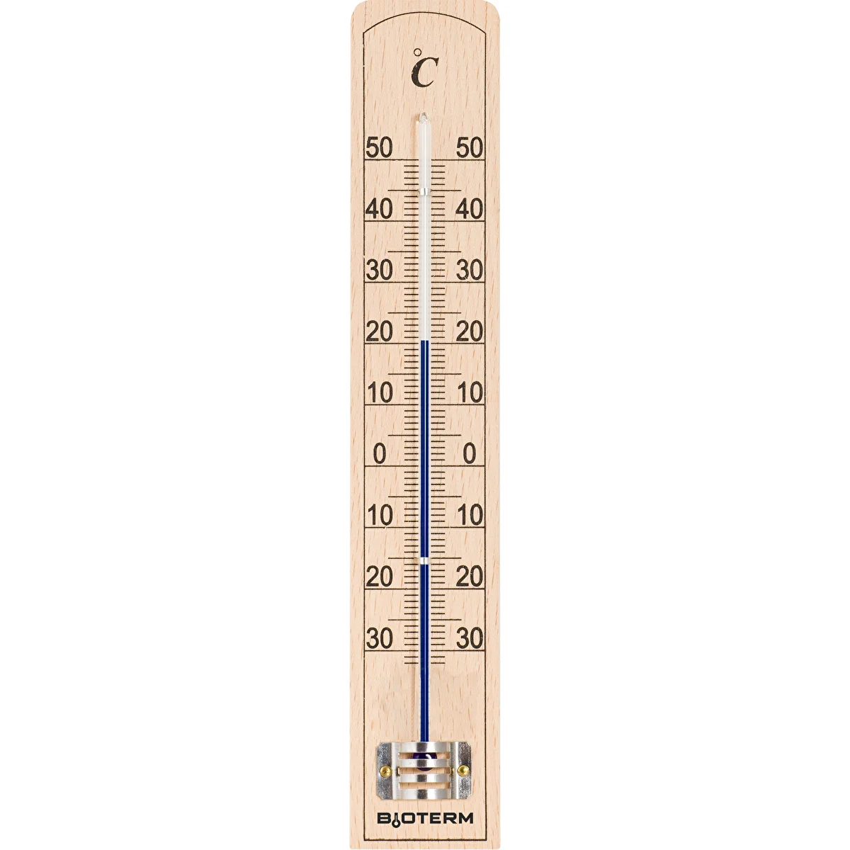 Rumtermometer med forstærket beskyttelse af kapillarrøret (-30 °C til +50 °C) 20 cm