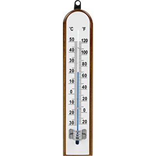 Rumtermometer med hvid skala (-30°C til +50°C) 20cm