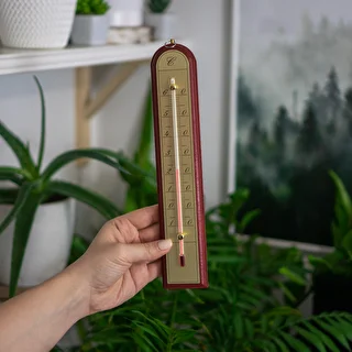 Rumtermometer med gylden skala (-10°C til +60°C) 28cm mix – photo 6