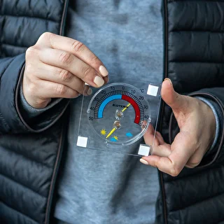 Universal termometer med hygrometer transparent, selvklæbende (-50°C til +50°C) – photo 5