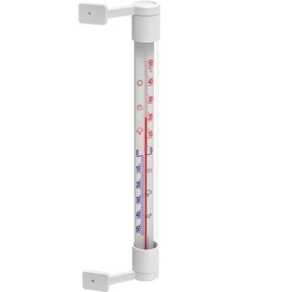 Hvidt udendørs termometer (-50°C til +50°C) 22cm – photo 2