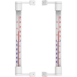 Hvidt udendørs termometer (-50°C til +50°C) 22cm – photo 3