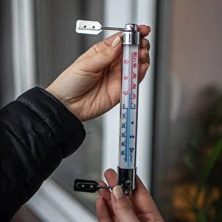 Udendørs termometer med metalramme (-50°C til +50°C) 20cm – photo 3