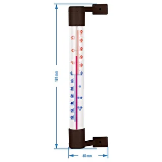 Udendørs termometer brun (-50°C til +50°C) 18cm – photo 3