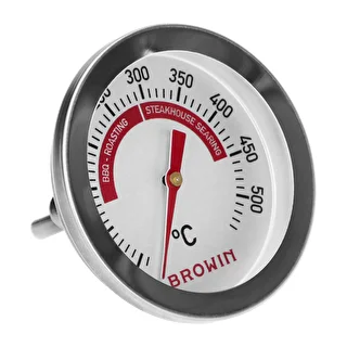 Termometer til grill og BBQ, fra 50 til +500°C, bimetal, 5,3cm