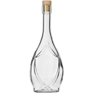 Dekorativ flaske ICONA 500 ml med svampeprop, 1 stk.
