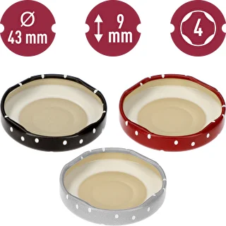 Låg fi 43 mm prikker mix - 10 stk. – photo 10