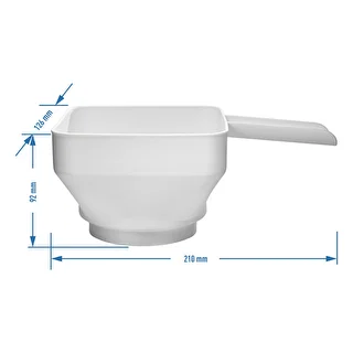 Plastiktragt Kvadratur af Cirklen, fi 52-85 mm – photo 6