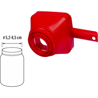Plastiktragt Kvadratur af Cirklen, fi 52-85 mm – photo 3
