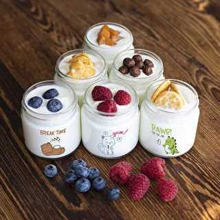 Sæt med yoghurtmaskine og glas til børn – photo 12