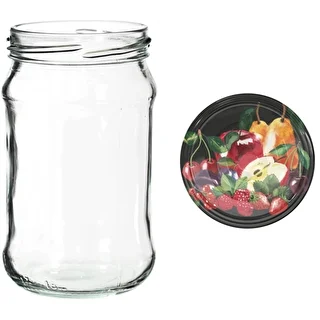 300 ml glas med farvet låg fi 66 - 6 stk. – photo 7