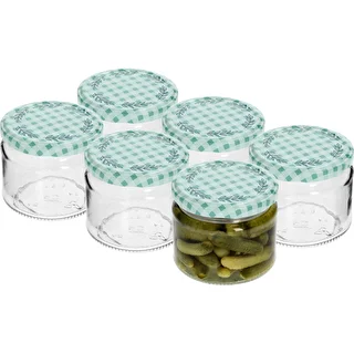 Lavt glas 330ml - med farvet låg fi 82/6, 6 stk. – photo 2