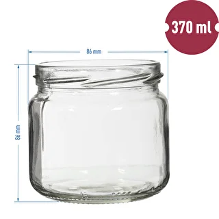 Krukke TO 370 ml med farvet låg fi82/6- 6 stk. – photo 4