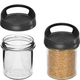 Glasbeholder 350 ml, med låg til ophængning – photo 2