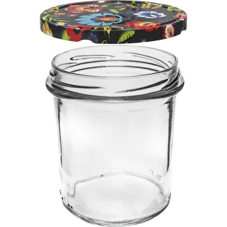Glas 350 ml med farvet låg - 6 stk. – photo 4