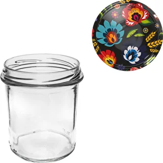 Glas 350 ml med farvet låg - 6 stk. – photo 7