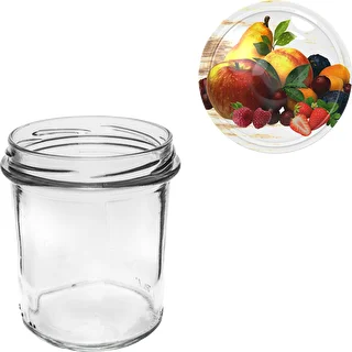 Glas 350 ml med farvet låg - 6 stk. – photo 5