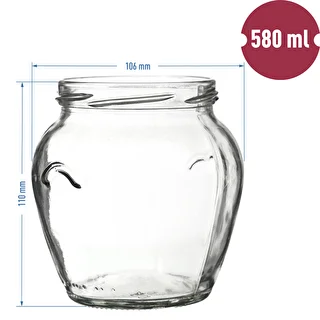 Glas TO Amfora 580 ml med farvet låg fi82/6-6stk. – photo 6