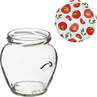 Glas TO Amfora 580 ml med farvet låg fi82/6-6stk. – photo 11