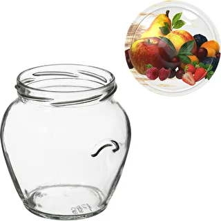 Glas TO Amfora 580 ml med farvet låg fi82/6-6stk. – photo 7