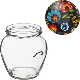 Glas TO Amfora 580 ml med farvet låg fi82/6-6stk. – photo 9