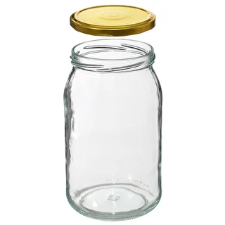 Krukke TO 900 ml med gyldent låg fi 82/6 - 6 stk. – photo 5