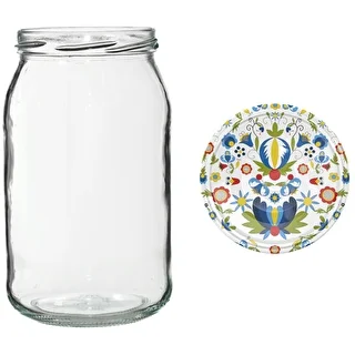 Glas TO 900 ml med farvet låg fi82/6 - 6 stk. – photo 10