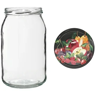 Glas TO 900 ml med farvet låg fi82/6 - 6 stk. – photo 11