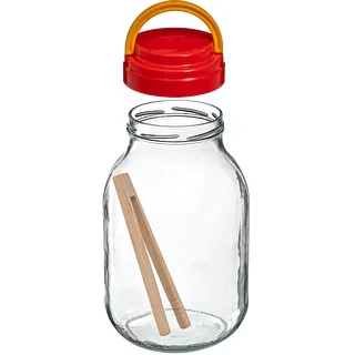 Krukke TO 3 L med plastiklåg + tang fi 100 – photo 3