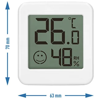 Elektronisk termometer med komfortindikator, hvid – photo 10
