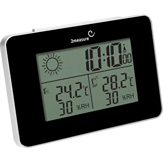 RCC vejrstation – elektronisk, trådløs, oplyst sensor, sort – photo 3