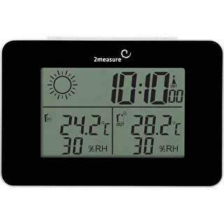 RCC vejrstation – elektronisk, trådløs, oplyst sensor, sort – photo 2