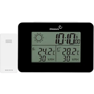 RCC vejrstation – elektronisk, trådløs, oplyst sensor, sort – photo 6