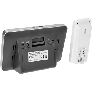 RCC vejrstation – elektronisk, trådløs, oplyst sensor, sort – photo 7