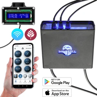 hawkSTILL Wi‑Fi IQ-sæt – destillationstermometer med Wi‑Fi og display