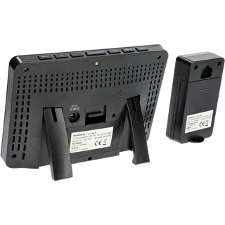 RCC vejrstation, DCF – elektronisk, oplyst, trådløs, sensor, sort – photo 7