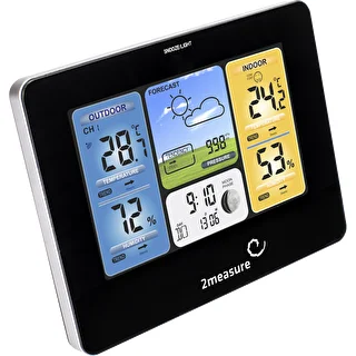 RCC vejrstation – elektronisk, oplyst, trådløs, sensor, sort – photo 6