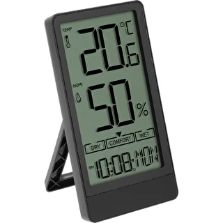 Elektronisk rumtermometer fra Soens, sort