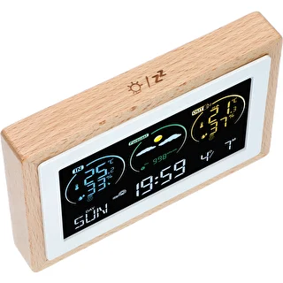 Vejrstation (RCC,DCF) - elektronisk, trådløs, oplyst, sensor, hvid – photo 4
