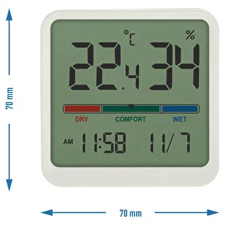Elektronisk indendørs termometer, hvid – photo 9