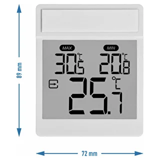Digitalt udendørs vinduestermometer, selvklæbende, fra Soens – photo 7