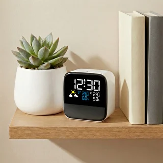 Elektronisk vejrstation fra Soens - med trådløs sensor, vækkeur og lampe – photo 5